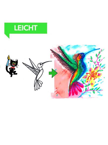 Wie malt man einen Kolibri